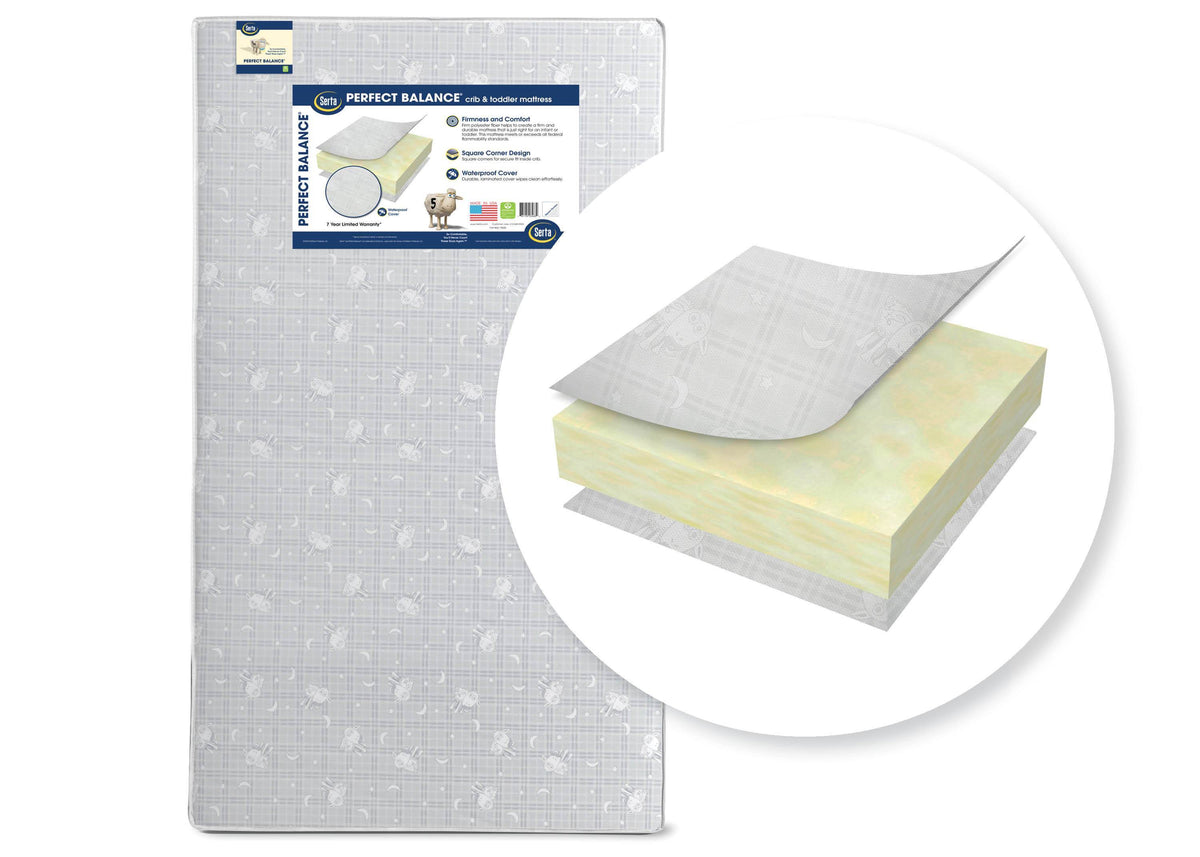 Serta Perfect Balance Crib and Toddler Mattress No Color (NO)