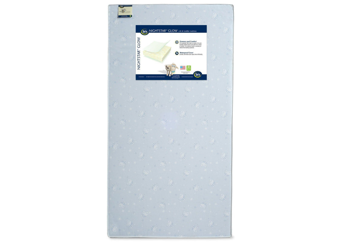Serta Nightstarâ„¢ Glow Crib & Toddler Mattress Front View a3a No Color (NO)