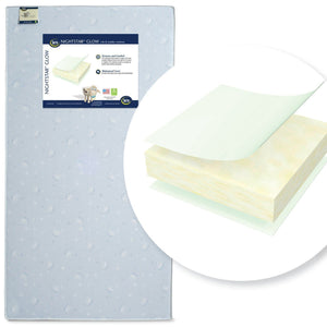 Serta Nightstarâ„¢ Glow Crib & Toddler Mattress Front View a1a No Color (NO) 13