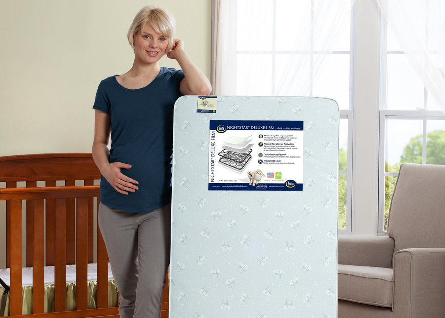 Serta Nightstarâ„¢ Deluxe Firm Crib & Toddler Mattress In Nursery a1a 3-Serta Nightstar™ Deluxe Firm Crib and Toddler Mattress