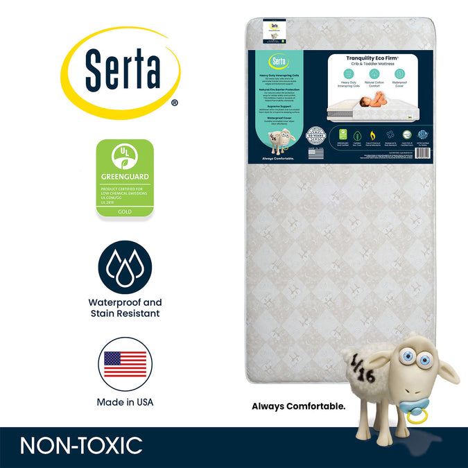 No Color (NO) 3-Serta Tranquility™ Eco Firm Crib & Toddler Mattress