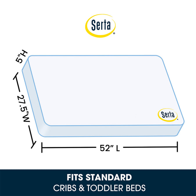 No Color (NO) 2-Serta Tranquility™ Eco Firm Crib & Toddler Mattress