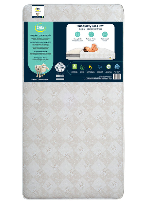 No Color (NO) 7-Serta Tranquility™ Eco Firm Crib & Toddler Mattress