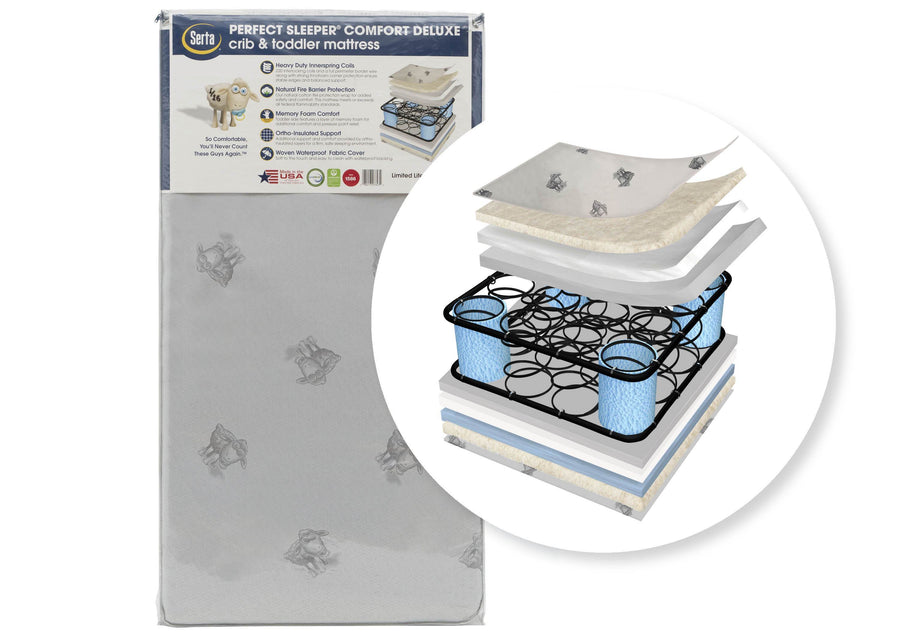 Serta Perfect SleeperÂ® Comfort Deluxe Crib and Toddler Mattress (A46115-1045), a1a No Color (NO) 1-Perfect Sleeper® Comfort Deluxe Crib and Toddler Mattress