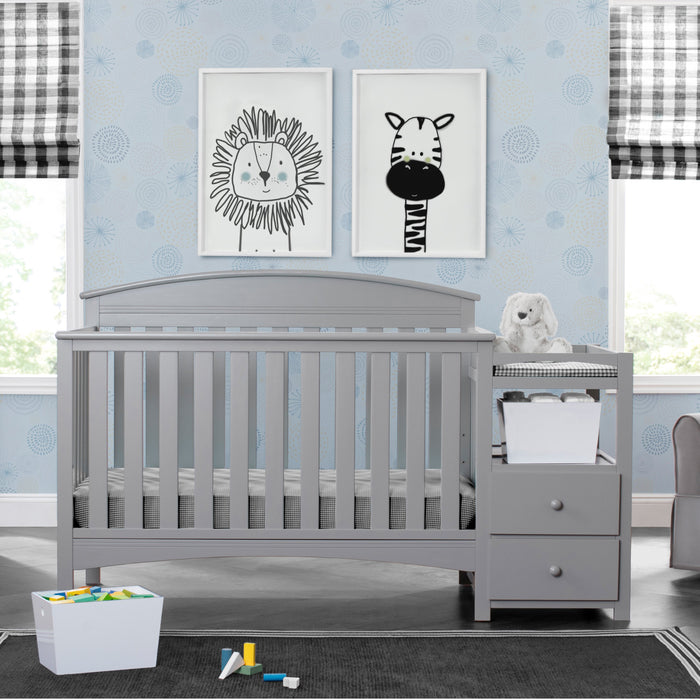Abby Crib N Changer Grey (026) 3-Abby Crib N Changer
