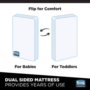 Smiaoer 4.5 inch Memory Foam Crib & Toddler Mattress for Standard Full Size  Crib, Cute Cartoon Print, Premium Firm 