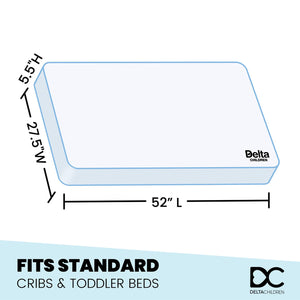 Dourxi Crib Mattress, Dual-Sided Comfort Baby and Toddler Mattress with  Cool Gel Memory Foam and Removable Cover, Fits Standard Size Cribs and  Toddler