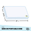 Serta SleepTrue 4-Inch Mini Crib Mattress, Dimensions View 3-Serta SleepTrue 4-Inch Mini Crib Mattress