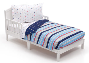 Boy 4-Piece Toddler Bedding Set, Stars and Stripes (2200) a3a 11