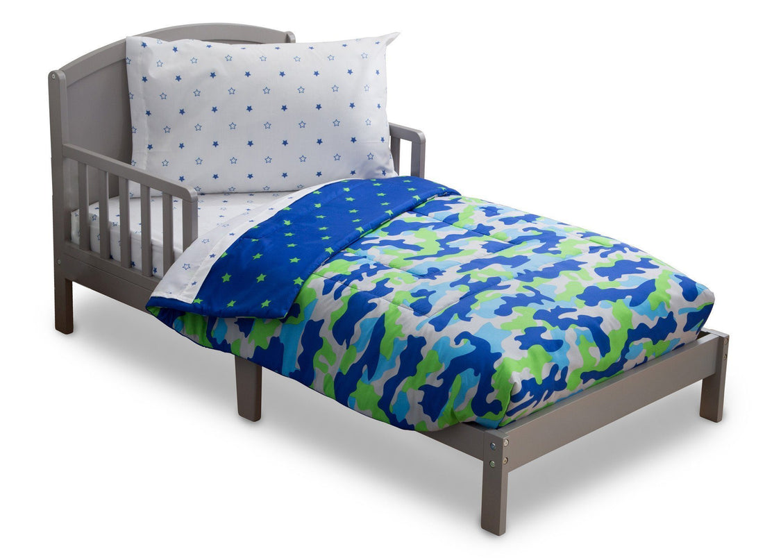 Boy 4-Piece Toddler Bedding Set, Camo and Stars (2202) d3d