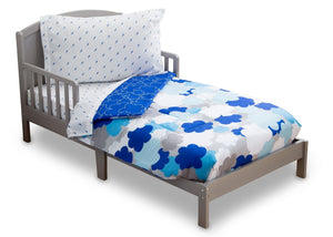 Boy 4-Piece Toddler Bedding Set, Blue Clouds (2203) c3c 63
