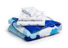 Boy 4-Piece Toddler Bedding Set, Blue Clouds (2203) c4c 9-Boys 4-Piece Toddler Bedding Set