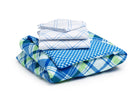 Boy 4-Piece Toddler Bedding Set, Plaid and Gingham (2204) h4h 24-Boys 4-Piece Toddler Bedding Set