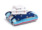 Boy 4-Piece Toddler Bedding Set, Stars and Stripes (2200) a4a 1-Boys 4-Piece Toddler Bedding Set