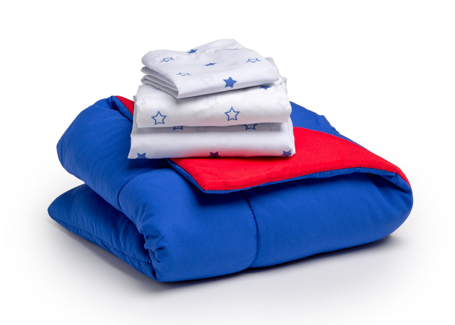 Boy 4-Piece Toddler Bedding Set, All-American (2206) f4f 18-Boys 4-Piece Toddler Bedding Set