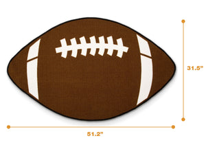 Delta Children Football (3204) Non-Slip Area Rug for Boys, Measured View 0
