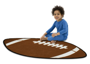 Delta Children Football (3204) Non-Slip Area Rug for Boys, Model View 3