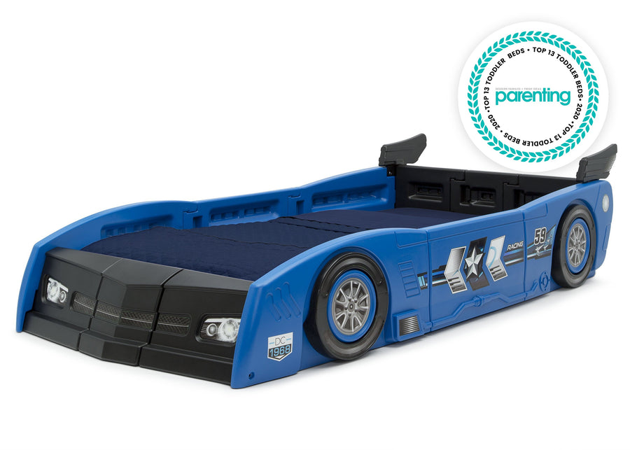 Delta Children Blue & Black (485) Grand Prix Race Car Toddler-to-Twin Bed 13-Grand Prix Race Car Toddler-to-Twin Bed