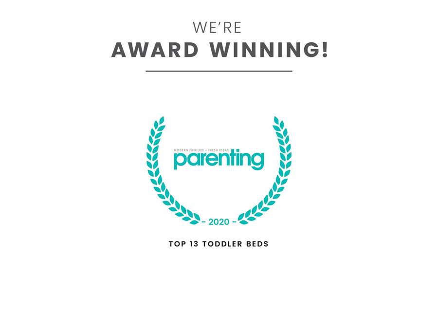 Award badge for Top 13 Toddler Beds Blue & Black 485 19-Grand Prix Race Car Toddler-to-Twin Bed