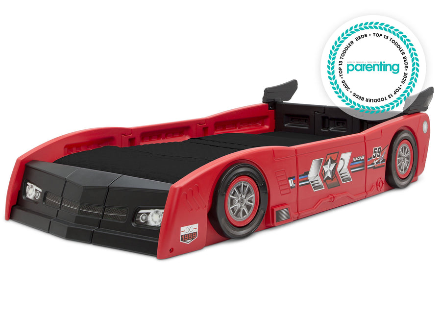 Delta Children Red & Black (620) Grand Prix Race Car Toddler-to-Twin Bed, 22-Grand Prix Race Car Toddler-to-Twin Bed