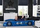 Delta Children Blue & Black (485) Grand Prix Race Car Toddler-to-Twin Bed, Twin Room View 11-Grand Prix Race Car Toddler-to-Twin Bed