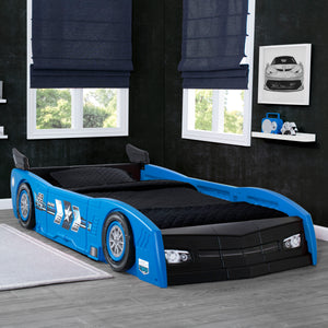Delta Children Blue & Black (485) Grand Prix Race Car Toddler-to-Twin Bed 34