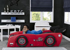 Delta Children Red & Black (620) Grand Prix Race Car Toddler-to-Twin Bed, Toddler Room View 21-Grand Prix Race Car Toddler-to-Twin Bed