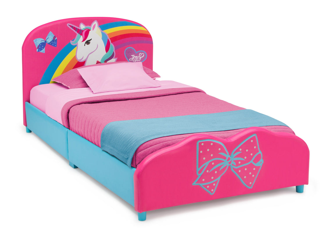 Delta Children JoJo Siwa Upholstered Twin Bed JoJo Siwa 1126, Right Silo View