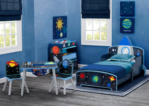 Delta Children Space Adventures (1223) Rocket Ship Wood Toddler Bed, Room View 2