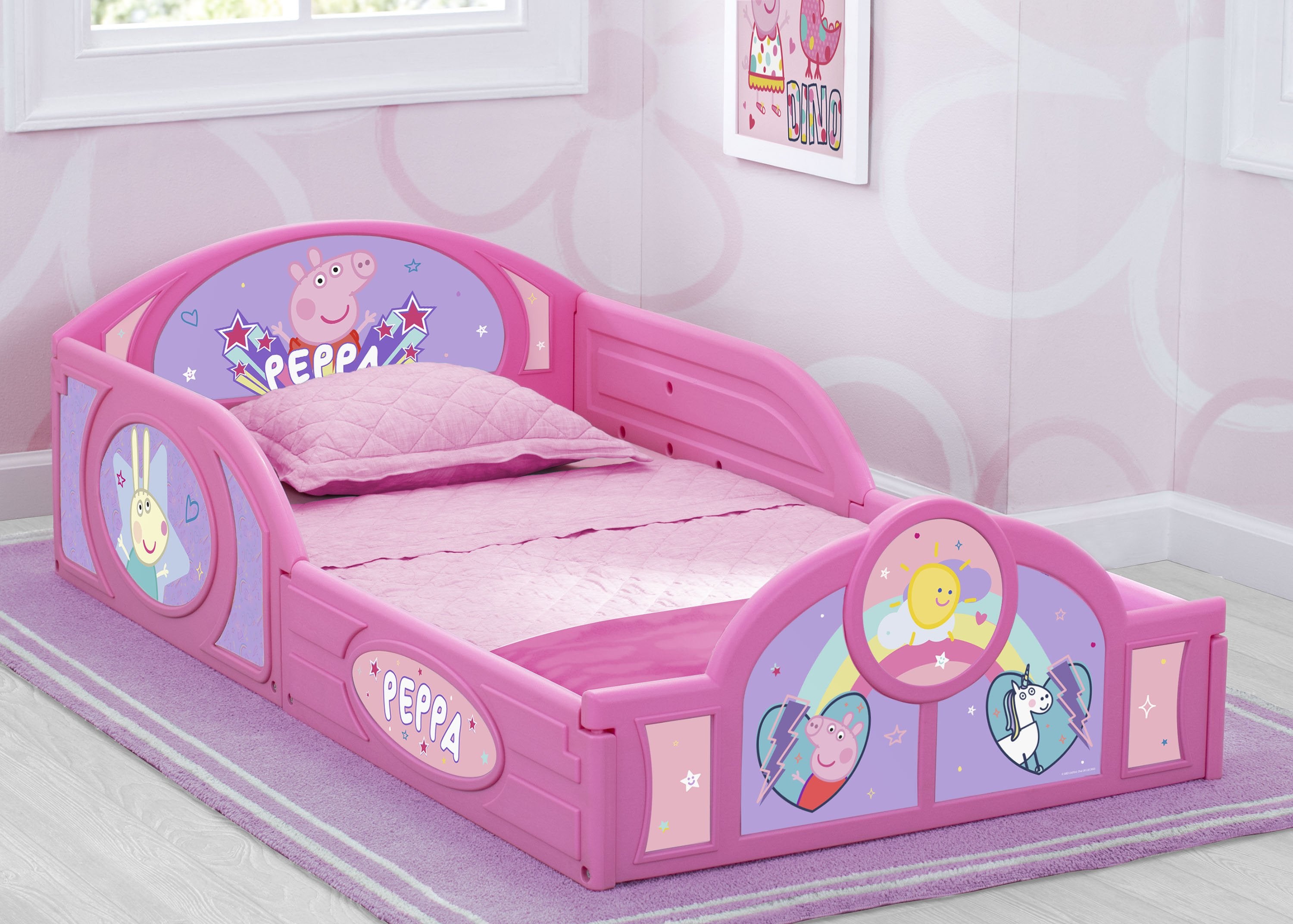 Peppa Pig Plastic Sleep And Play Toddler Bed Delta Children peppa-pig-plastic-sleep-and-play-toddler-bed-delta-children