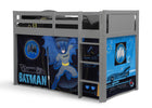 Batman (1200) 5-Batman Loft Bed Tent - Curtain Set for Twin Loft Bed (Bed Sold Separately)