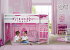 Disney Princess Loft Bed Tent (1034) 2-Princess Loft Bed Tent - Curtain Set for Twin Loft Bed (Bed Sold Separately)
