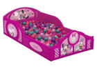 Delta Children Minnie Mouse (1063) Plastic Sleep and Play Toddler Bed, Right Silo Ball Pit View 4-Minnie Mouse Plastic Sleep and Play Toddler Bed