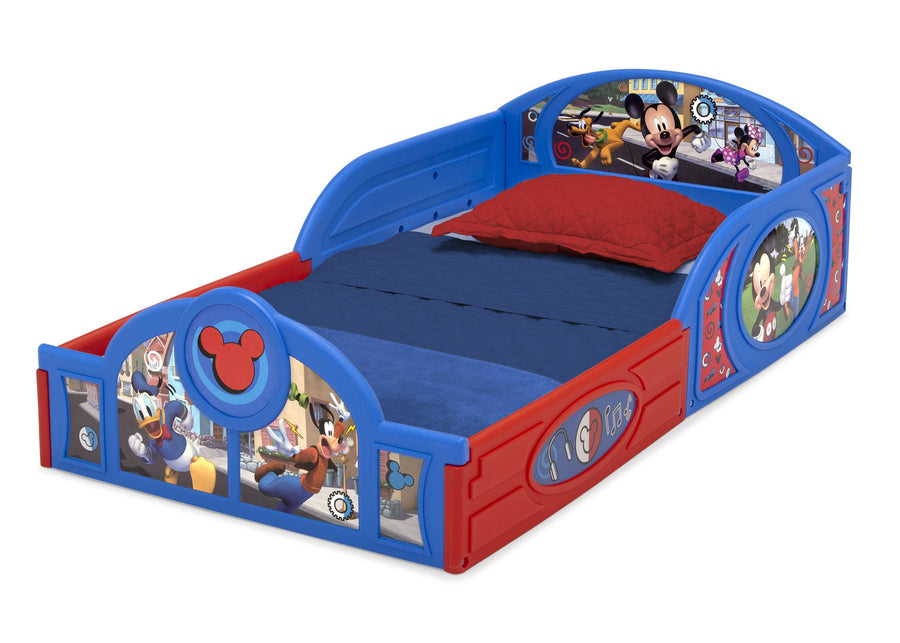 Mickey Mouse (1054) BB81491MM-1054 4-Mickey Mouse Plastic Sleep and Play Toddler Bed