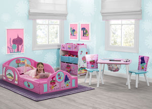 Trolls World Tour Plastic Sleep and Play Toddler Bed - Delta Children