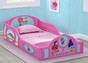 Delta Children Trolls World Tour (1177) Plastic Sleep and Play Toddler Bed 219