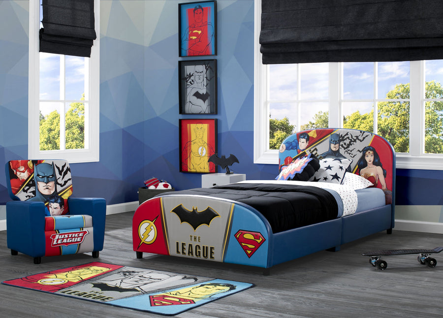Delta Children Justice League (1215) Soft Area Rug with Non-Slip Backing (TR80057JL) 1-Justice League Area Rug