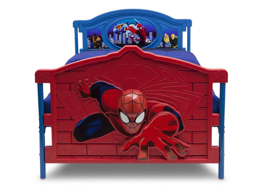 Style 1 (1162) BB86658SM-1162 5-Spider-Man Plastic 3D Twin Bed