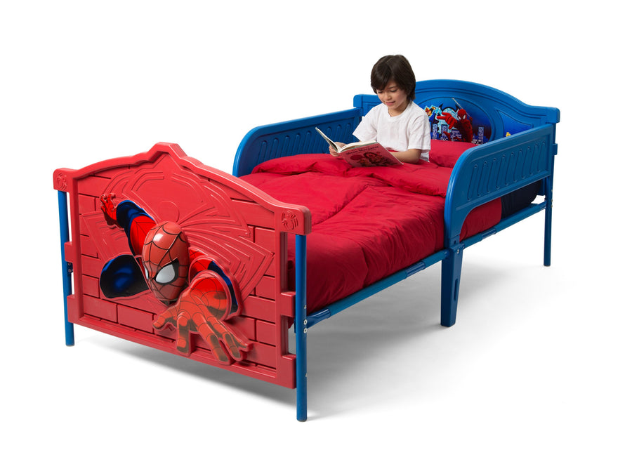 Style 1 (1162) BB86658SM-1162 4-Spider-Man Plastic 3D Twin Bed