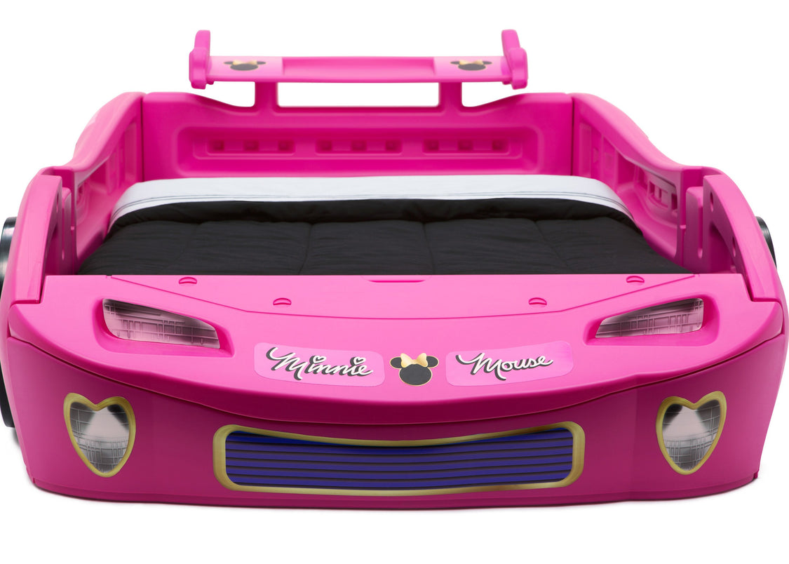 Delta Children Minnie Mouse (1064) Car Twin Bed, Front Detail View