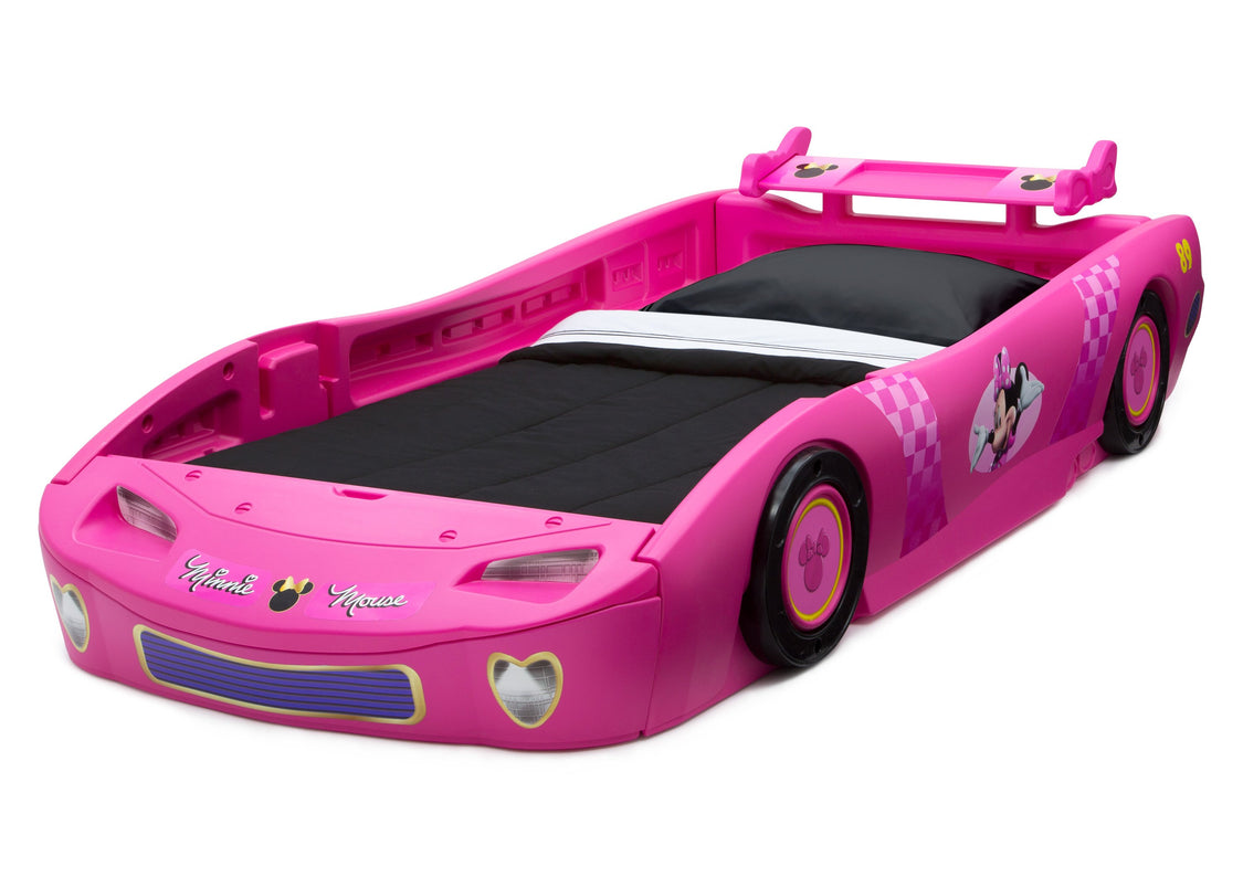 Delta Children Minnie Mouse (1064) Car Twin Bed, left Silo View