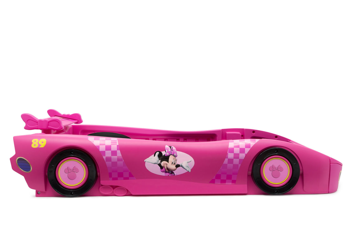 Delta Children Minnie Mouse (1064) Car Twin Bed, Side Silo View