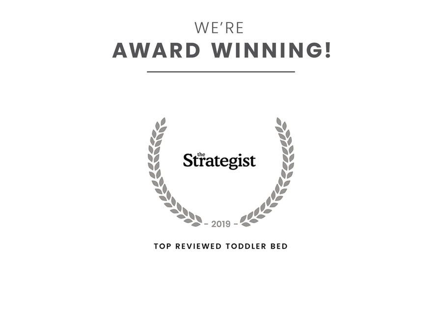 Award badge fro Top Reviewed Toddler Bed Mickey 1051 8-Mickey Mouse Interactive Wood Toddler Bed