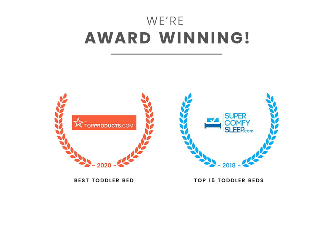Award badges for Best Toddler Bed and Top 15 Toddler Beds Disney Cars 1014 BB86992CR-1014
