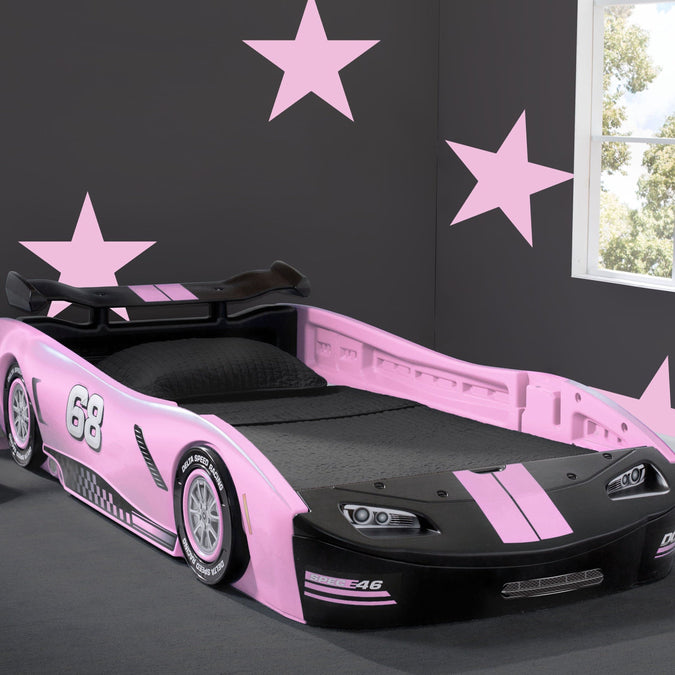 Pink (PIN) 9-Turbo Race Car Twin Bed