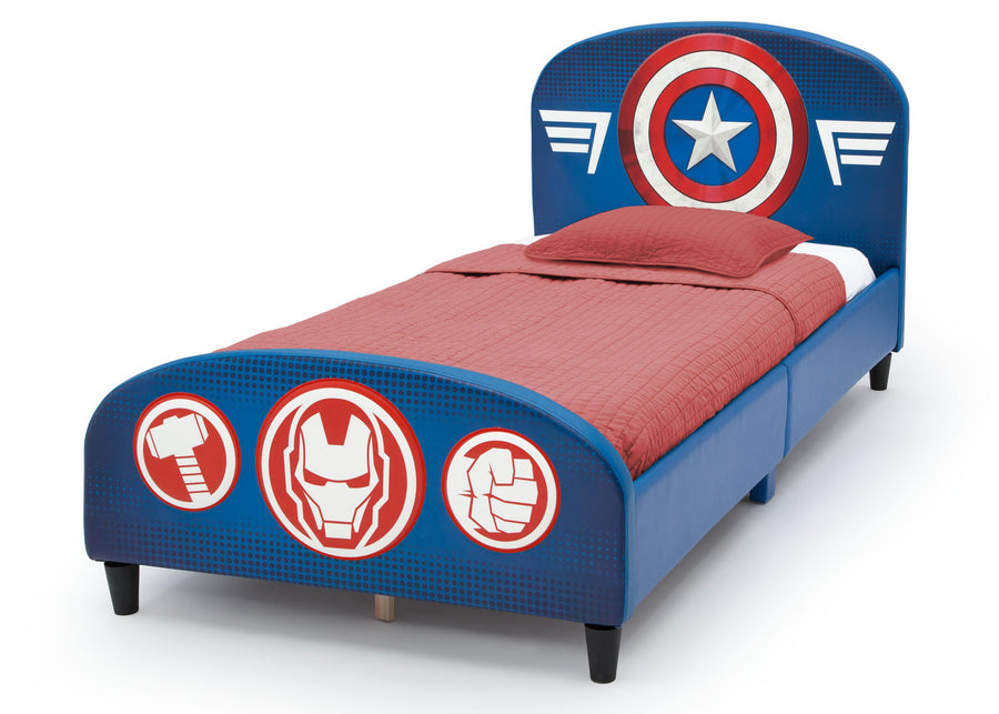Delta Children Avengers Upholstered Twin Bed Avengers (1160), Left Silo 7-Avengers Upholstered Twin Bed