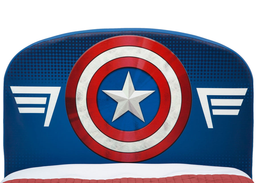 Delta Children Avengers Upholstered Twin Bed Avengers (1160), Headboard 6-Avengers Upholstered Twin Bed