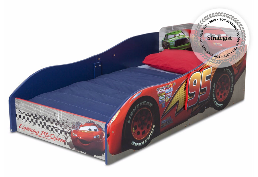 Cars 1003 BB87105CR-1003 3-Cars Wood Toddler Bed