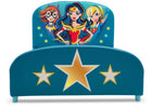 Delta Children DC Superhero Girls Upholstered Twin Bed 3-DC Super Hero Girls Twin Bed