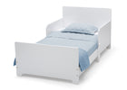 Delta Children Bianca White (130) MySize Toddler Bed, Right Silo View 4-MySize Toddler Bed